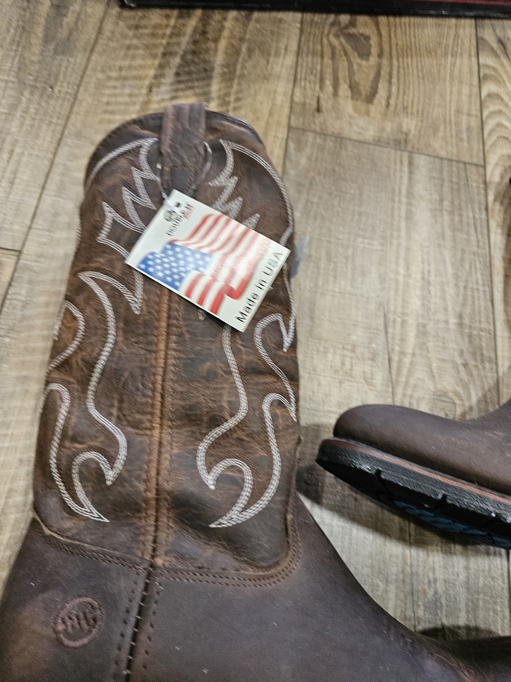 Double H 10.5 Western Work Boots Robert 3282 Brown 12" AG7 Mens NWT NEW Cowboy - Picture 4 of 16